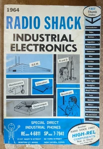 1964 Radio Shack Industrial Electronics Catalog - No Writing – Coffee Stain - Foto 1 di 2