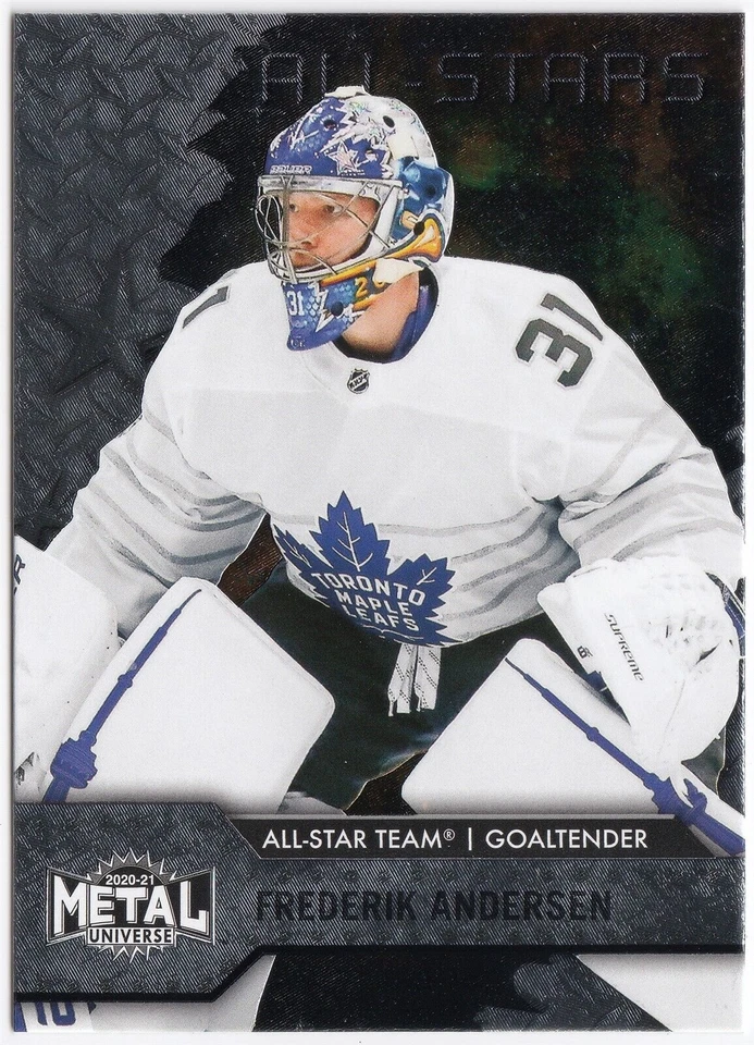 2020-21 UD Skybox Metal Universe All-Stars FREDERIK ANDERSEN #182 Maple Leafs SP - Image 1 of 1