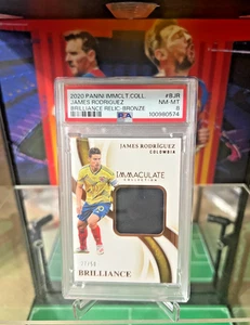 2020 Panini Immaculate Collection Jersey Patch James Rodriguez /50 PSA 8 - Picture 1 of 18