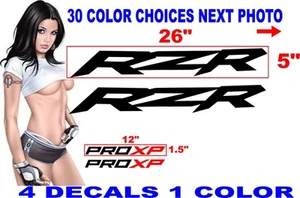 POLARIS RZR PROXP PRO XP 2 DECAL DECALS REPLACEMENT 30 COLOR CHOICES - Picture 1 of 2