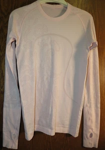 Lululemon 6 Swiftly Tech Long Sleeve *Paisley Heathered Pretty Pink EUC! - Picture 1 of 20