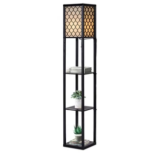 160 cm Floor Lamp with 3-Tier Shelving for Elegant Room Decor - Picture 1 of 12
