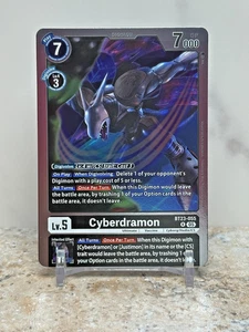 Cyberdramon BT23-055 R Rare Digimon Card Game NM Hackers' Slumber - Picture 1 of 6