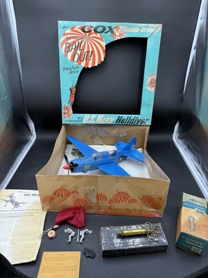 Vtg COX Thimble Drome HELLDIVER Model Airplane Made In USA .049 Gas Engine as-is - Image 1 of 4