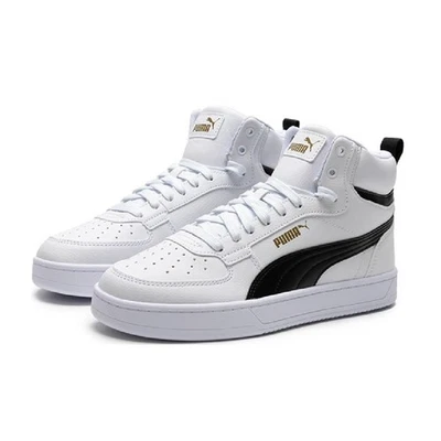 男式彪马 Caven 2.0 Mid Puma White-Puma 黑色-金色 (392291 03) — 第 1/4 张图片