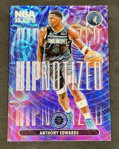 2023-24 NBA Hoops Premium Anthony Edwards #13 Hipnotized Prizm SSP Case Hit - Picture 1 of 2