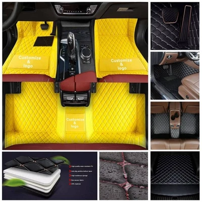 Fit For Mitsubishi Car Floor Mat Cargo Liner Trunk Waterproof Rug Carpet Pad PU Foto 1 de 4
