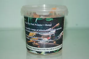 FMF Garten Teich Fischfutter Flocken & Palette Premier Mix 5 L Behälter Ca. 500g - Bild 1 von 2