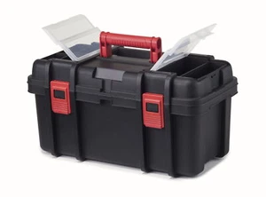 19-inch Portable Tool Box Plastic Hardware Storage Organizer Heavy-duty Garage - Picture 1 of 12