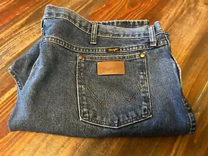 Wrangler Jeans Mens 13MWZGK Western Cowboy Cut Denim Blue Size 50 x 30 - Picture 1 of 6