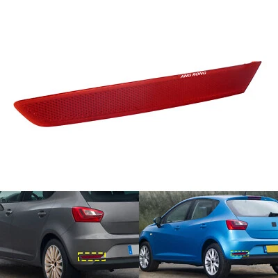 For Seat Ibiza IV Hatchback 5 Door 2012-2017 Rear Bumper Reflector Red Lens Left - Image 1 of 4
