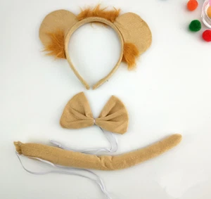 LION Ears and Tail Set Headband Fancy Dress Costume Accessory ONE SIZE FITS ALL - Picture 1 of 1