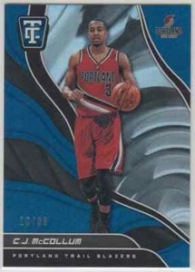 2017-18 Panini Totally Certified C.J. McCollum 10/99 Portland Trail Blazer blau - Bild 1 von 2