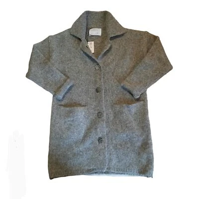 NEW Zara Girls Knit Grey Sweater Coat 7 - Image 1 of 4