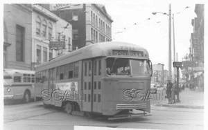 OD451 RP DÉCADA DE 1960 BALTIMORE TRANSIT CO CAR #7314 LETRERO DE 15 SUPERPOSICIONES - Imagen 1 de 1