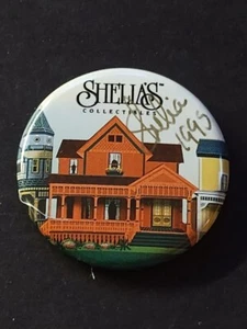Vintage Pin Back Button SHELIA'S COLLECTIBLES with Signature - Bild 1 von 4