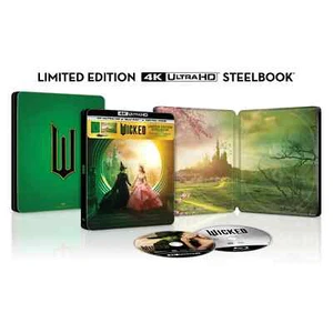 Wicked Walmart Exclusive Steelbook 4K Ultra HD + Blu-ray + Digital Copy - Picture 1 of 5