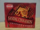 Sandal Cinnamon Incense Cones  1 Box of 10    HEM   Free Post AU