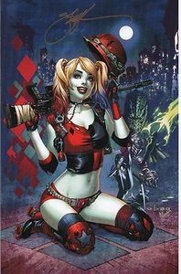 HARLEY QUINN ART PRINT #2 EXCLUSIVO - FIRMADO POR EBAS ERIC BASALDUA 11x17 - Imagen 1 de 2