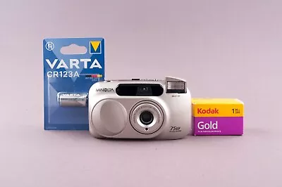 Minolta 75W Riva Zoom Point&Shoot Film Camera - Image 1 of 4