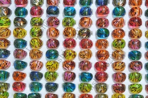 Wholesale Lots jewelry 10pcs Leopard Resin Lucite Children/Kid Rings FREE - Picture 1 of 3
