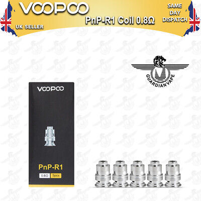 Voopoo Pnp-r1 Vape Coils 0.8ohm – Pack Of 5 • 10.92£