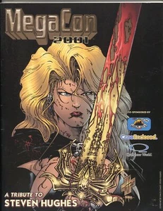 MegaCon Program Book 2001-Steven Hughes cover art-guest & artist bios-VF/NM - Picture 1 of 2