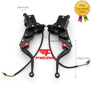 7/8" 22mm Motorcycle Hydraulic Clutch Brake Pump Master Cylinder Levers 50-300CC - Foto 1 di 10