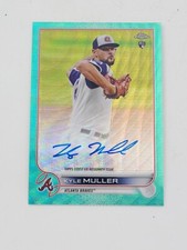 2022 Topps Chrome Aqua Wave Refractor /199 Kyle Muller #RA-KM Rookie Auto RC