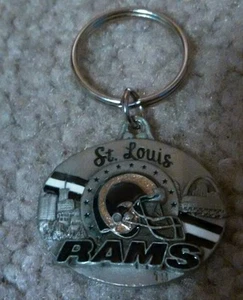 NFL St. Louis Rams New Pewter Keychain Free Shipping - Picture 1 of 1