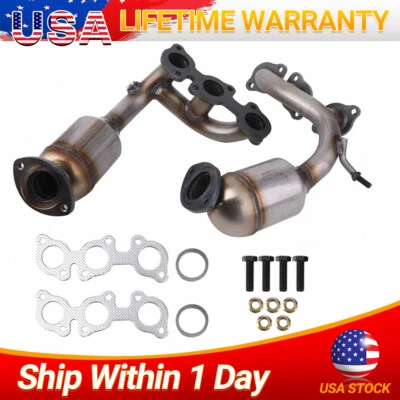 For 2004-2006 Toyota Sienna 3.3 FWD Front & Rear Catalytic Converter 750053 US Foto 1 de 4