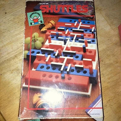 SHUTTLES  2 Player Strategy Board Game 1984 Vtg Original  No Score - Image 1 of 2
