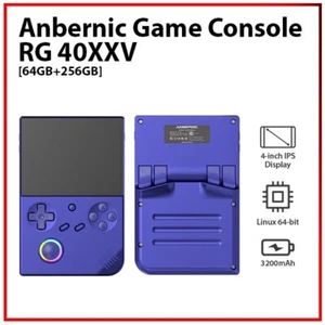(256GB) Anbernic RG 40XXV BLUE Quad Core Wi-Fi Wireless Linux Gaming Console AU - Picture 1 of 11