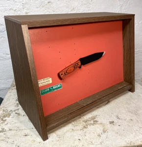 VINTAGE 1960s OLSEN OK BRAND KNIFE DISPLAY SHOW CASE Collectibles Store Display✨ - Picture 1 of 8