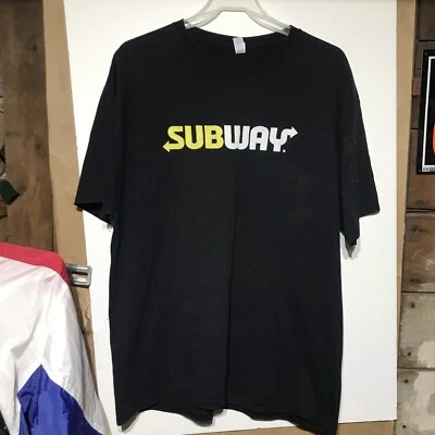 Camiseta Subway S/S Serigrafía Logo Talla XL, ¡Negra FUC!!! Foto 1 de 4