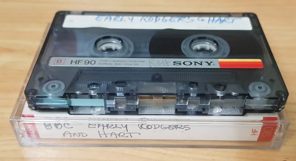 used Sony HF90 blank cassette (has label BBC - Early Rogers and Hart) - Image 1 of 1