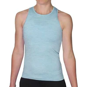 More Mile Heather Girls Training Vest Blue Junior Kids Run Lightweight Tank Top - Picture 1 of 2