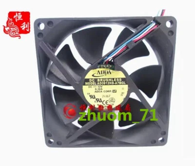 1PC ADDA AD0912HB-A7BGL 9225 12V 0.30A 4-Pin PWM Functional cooling fan - Image 1 of 2