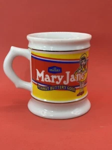 Franklin Corner Store 1985 Miller Mary Jane Peanut Butter Porcelain Mug Vintage - Picture 1 of 10