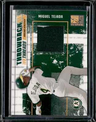 Parche Athletics Donruss Elite Throwback Threads #72 2003 M.Tejada/E.Chavez 6/15 Foto 1 de 2