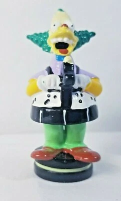 The Simpsons Chess Game Krusty the Clown Black Knight Replacement Piece Figure - Image 1 of 4