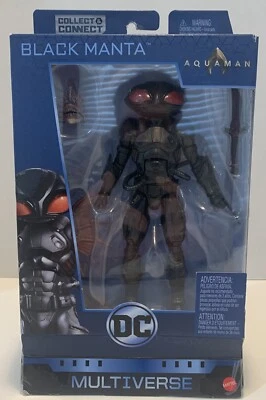 NUEVA FIGURA DE ACCIÓN DC Multiverse Collect Connect 6" manta negra ~ Mattel 2018 Foto 1 de 4