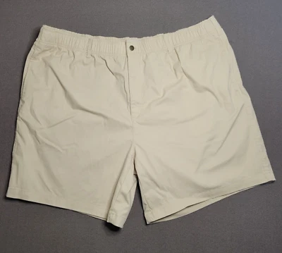 Pantalones Cortos John Blair Para Hombre Talla 50 Marfil Cintura Elástica Frente Plano Senderismo 8" Entrepierna Foto 1 de 4
