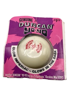 Vintage 1970's Duncan Glow In The Dark Imperial Yo-Yo, White, Red Logo - Picture 1 of 6