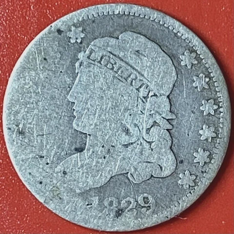 1829 CAPPED BUST HALF DIME Cover