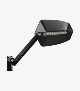 Specchio retrovisore moto universale lato sinistro GTI nero/nero M016NN - Foto 1 di 3