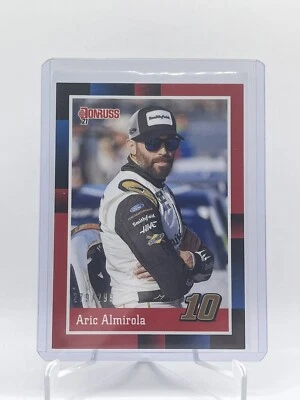 2021 Panini Donruss NASCAR - Retro 1988 Red #134 Aric Almirola #’d /299 - Image 1 of 2