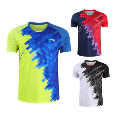 New Li-Ning Adult Kid Sports Tops Tennis/badminton Clothes T Shirts Men's - Image 1 of 4