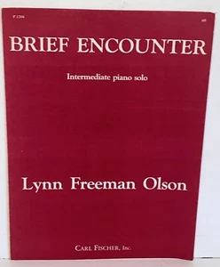 Vintage 1973 Brief Encounter Intermediate Piano Solo Noten von Lynn Freeman - Bild 1 von 10