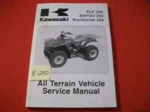 KAWASAKI ATV KLF-BAYOU-WORKHORSE 250 FACTORY SERVICE MANUAL #99924-1284-03 03-05 - Picture 1 of 4
